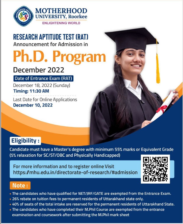 test for phd in india
